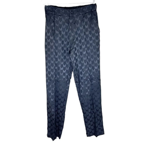 Marcell Von Berlin - Men's Jacquard Trouser Pants - Size 36 Black - Picture 3 of 17